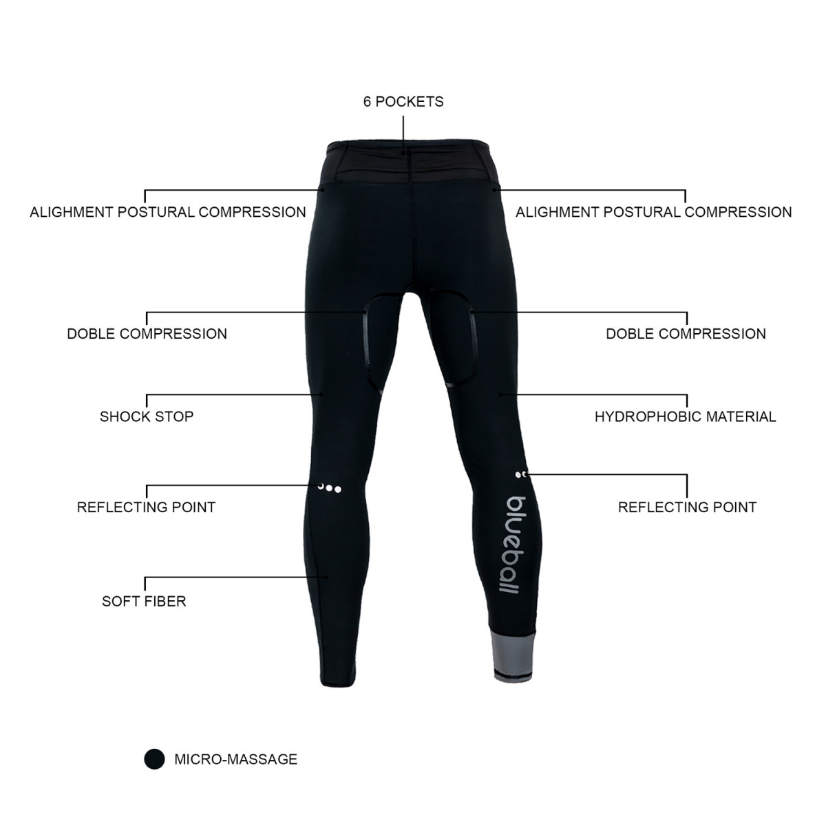 Compression pants with pockets sales