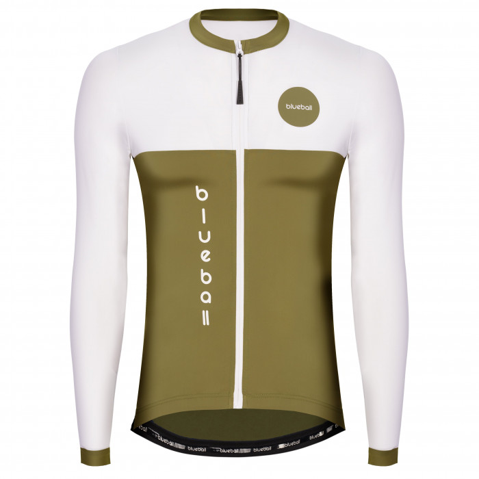 Men Khaki and White Long sleeves jersey