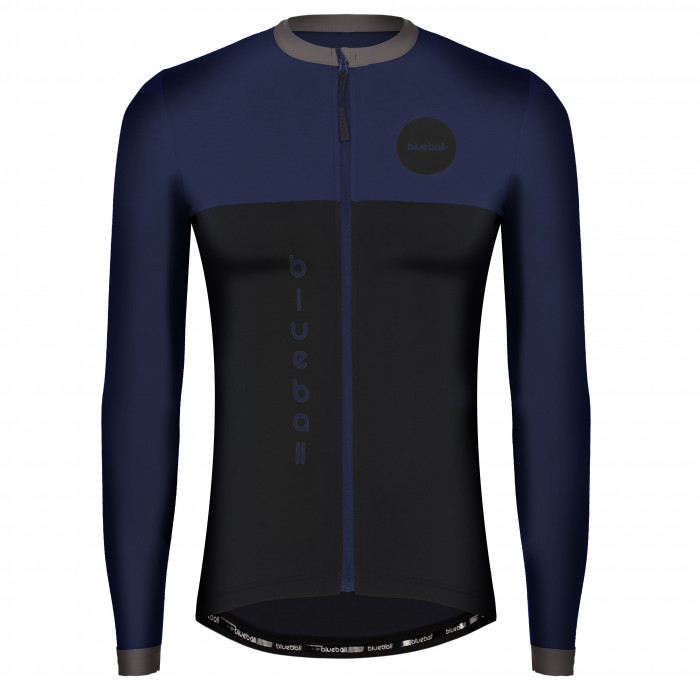Men Black and Blue Long sleeves jersey