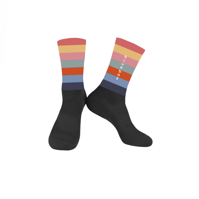 Black with multicolor Knitting socks