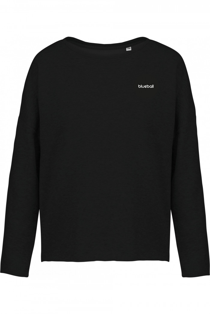 Wide black sweatshirt