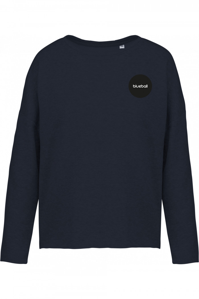 Wide dark blue sweatshirt