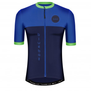 Men Navy-Blue-Green Cycling T-shirt