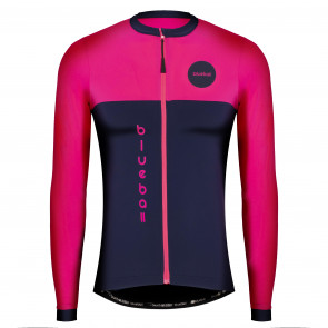 Men Pink and Blue Long sleeves jersey