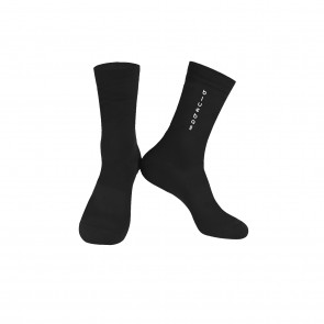 Black with white logo Knitting socks