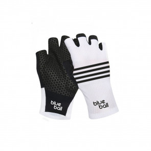 Black and white Half-finger gloves