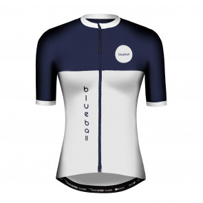 Woman Blue and White Cycling T-shirt