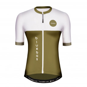 Woman Khaki and White Cycling T-shirt